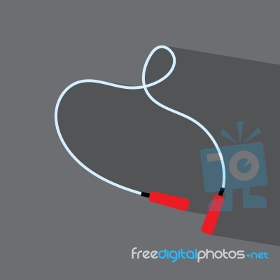 Rope Workout  Icon   Illustration  Stock Image