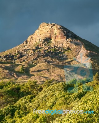 Roseberry Topping - Hill In England - North Yorkshire - Uk Stock Photo