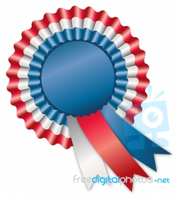 Rosette Ribbon Stock Image