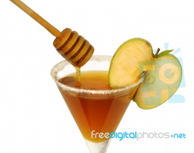 Rosh Hashana Honey Stock Photo