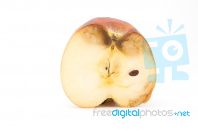 Rotten Apple Fruit Stock Photo