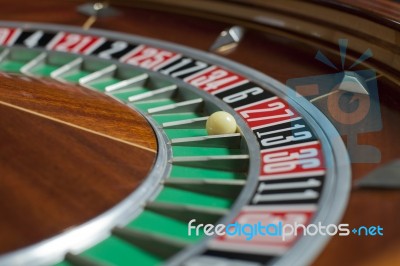 Roulette Wheel Stock Photo