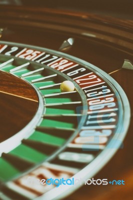 Roulette Wheel Stock Photo