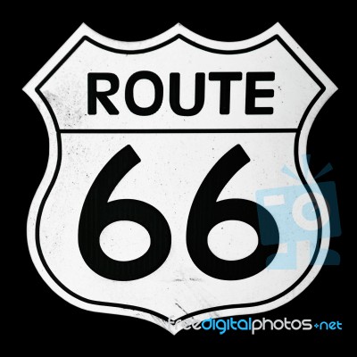 Route 66 Sign Stock Photo