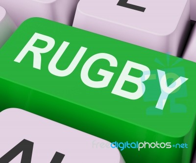 Rubgy Key Shows Sport Or Game Online Stock Image