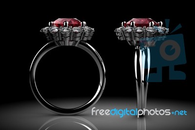 Ruby Ring Stock Image
