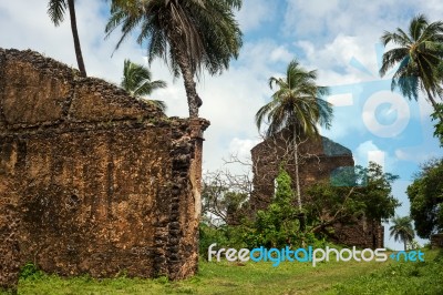 Ruins Of Historic City Of Alcantara Near Sao Luis, Maranhao Stat… Stock Photo