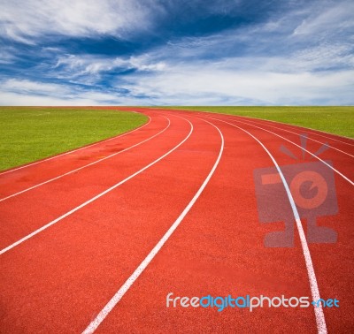 Running Track Stock Photo