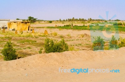 Rural Landscape In Sudan Stock Photo