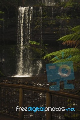 Russell Falls In Mount Field National Park Stock Photo