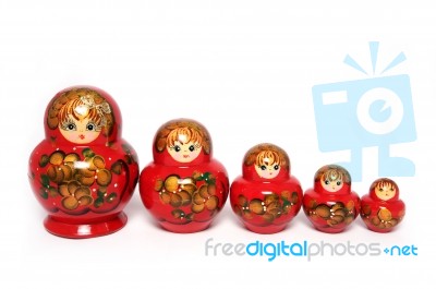 Russian Dolls Stock Photo