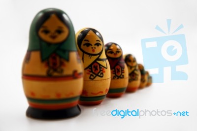 Russian Dolls Stock Photo