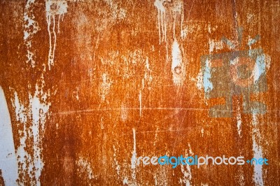 Rusty Steel Plate Stock Photo