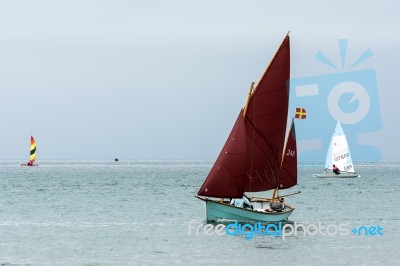 Sailing In The Torridge And Taw Estuary Stock Photo