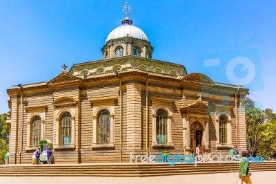 Saint George Cathedral In Addis Ababa Stock Photo