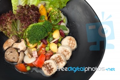 Salad Background Stock Photo