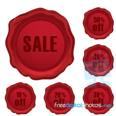 Sale Text With Discount Stock Image