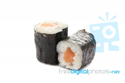 Salmon Sushi roll Stock Photo