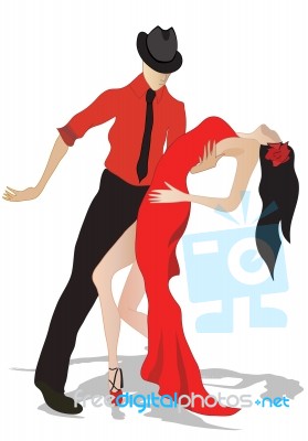 Salsa Dancing Stock Image