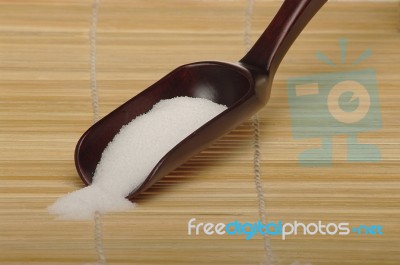 Salt In Scoop Stock Photo