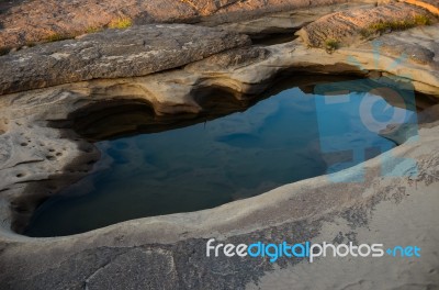 Sampanbok In Mekong Water Stock Photo