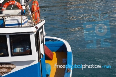 San Juan, Tenerife/spain - February 25 : Fishing Boat Spraying W… Stock Photo