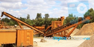Sandpit Stock Photo