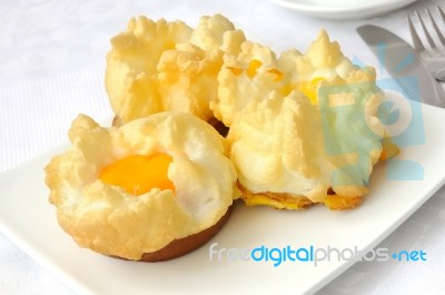 Sandwich With Egg Stock Photo