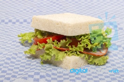 Sandwich With Paio Sausage Stock Photo Sandwich With Paio Sausage Stock Photo