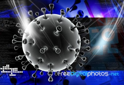 Sars Virus Stock Image