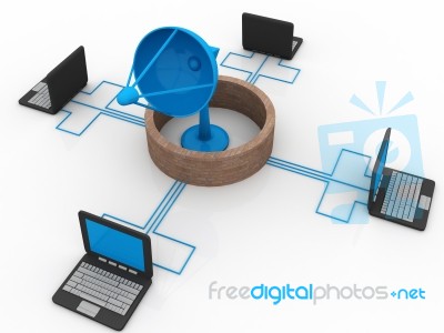 Satellite Communication Stock Image