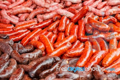 Sausage Detail Stock Photo