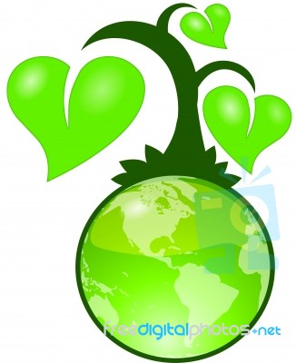 save the planet concept Stock Image