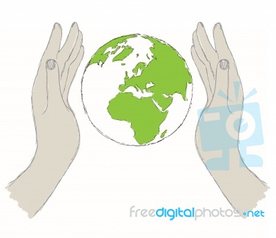 Save The World Concept Stock Image