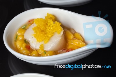 Scallop Appetizer Stock Photo