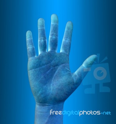 Scanning Of Hand Stock Photo