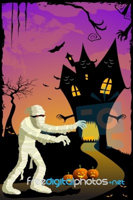 Scary Halloween Mummy Stock Image Scary Halloween Mummy Stock Image