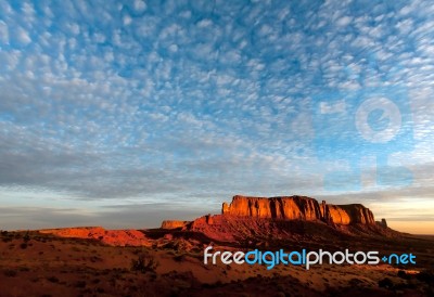 Scenic View Of Monument Valley Utah Usa Stock Photo