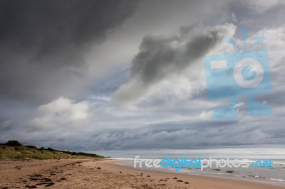 Scenic View Of The River Aln  Estuary Stock Photo