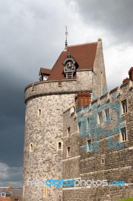 Scenic View Of Windsor Castle Stock Photo