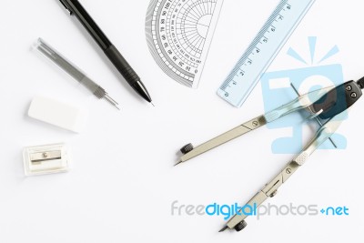 School And Office Equipment Stock Photo