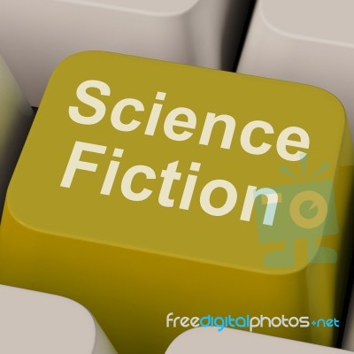 Science Fiction Key Shows Sci Fi Books And Movies Stock Image