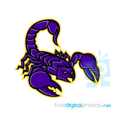 Scorpion With Stinger Mascot Stock Image