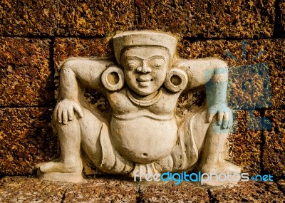 Sculpture Sandstone Of Deva Stock Photo