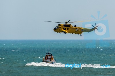 Sea King Har3 Helicopter Display At Airbourne Stock Photo