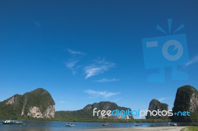Sea Sky In Trang Stock Photo