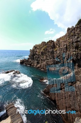 Sea View And Cliffs In Riomaggiore I Stock Photo Sea View And Cliffs In Riomaggiore I Stock Photo