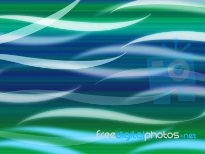 Sea Waves Background Means Curvy Light Ripples
 Stock Image
