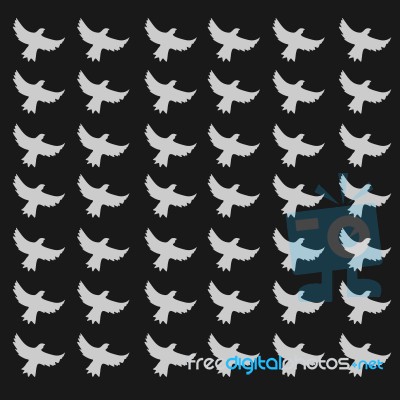 Seamless Birds Pattern Stock Image