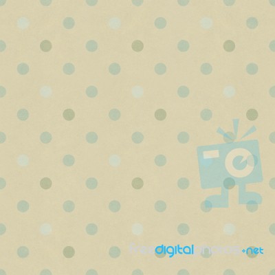 Seamless Polka Dots Pattern On Vintage Paper Texture Stock Image
